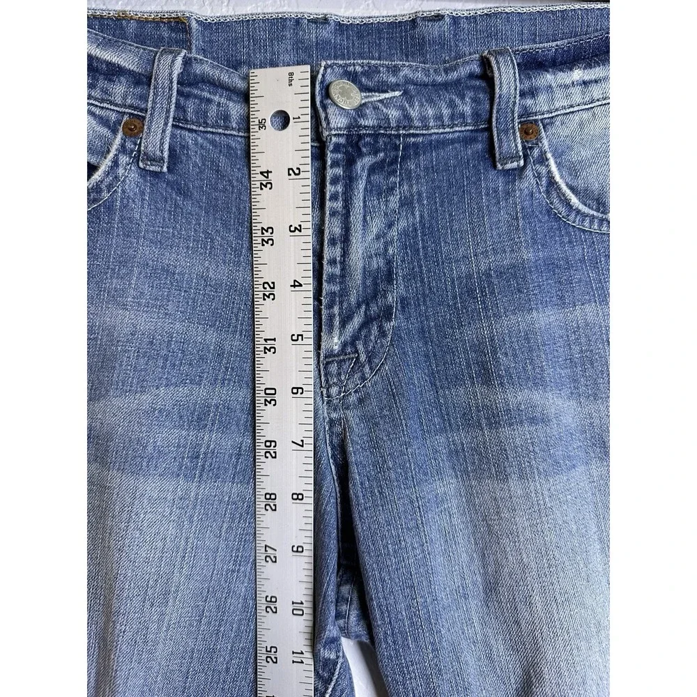 Lucky Brand Blue Jeans 12/31 Mid Rise Gene Montesano Classic Rider Sugar Crop - Picture 6 of 12